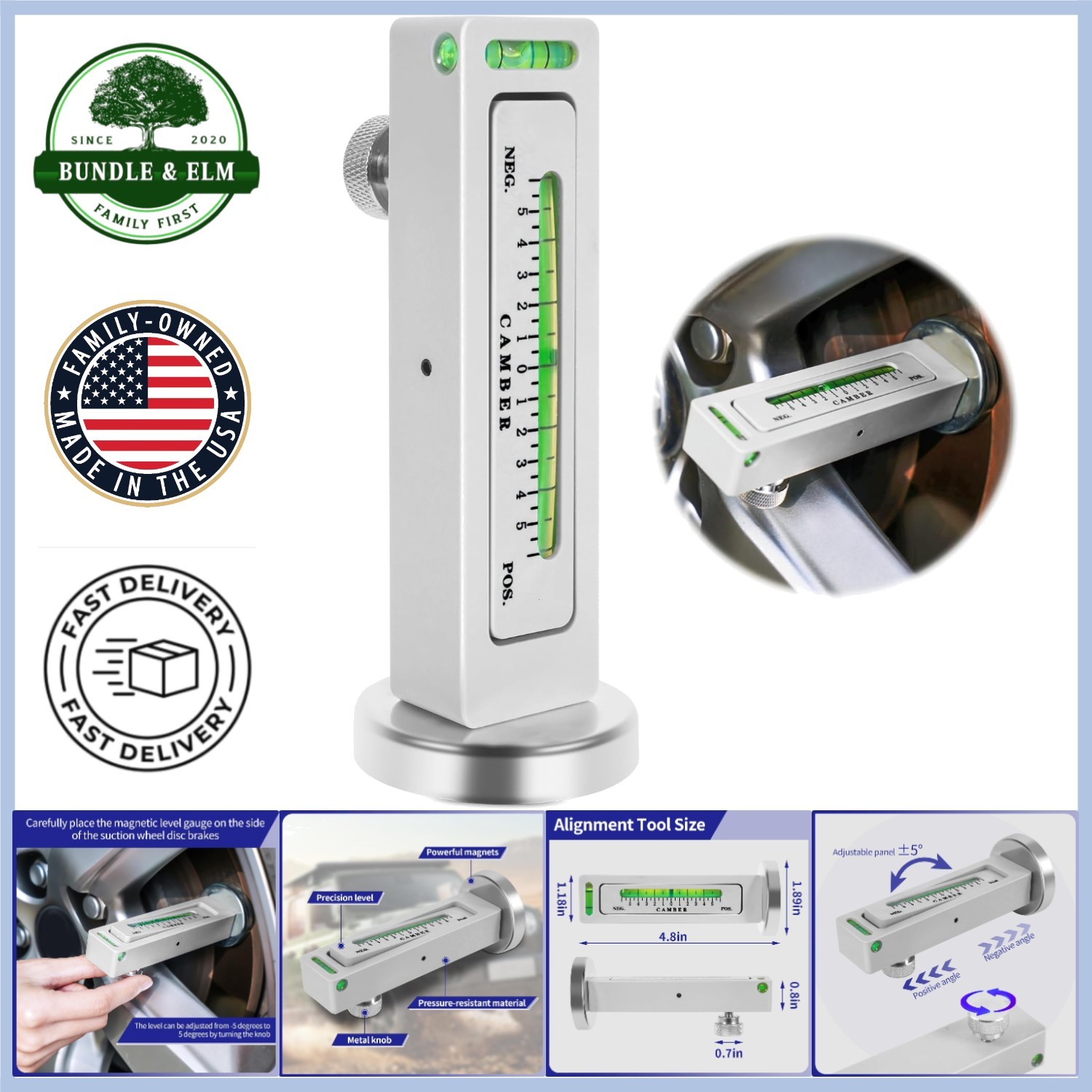 Versatile Magnetic Camber and Caster Tool for Efficient Vehicle Maintenance