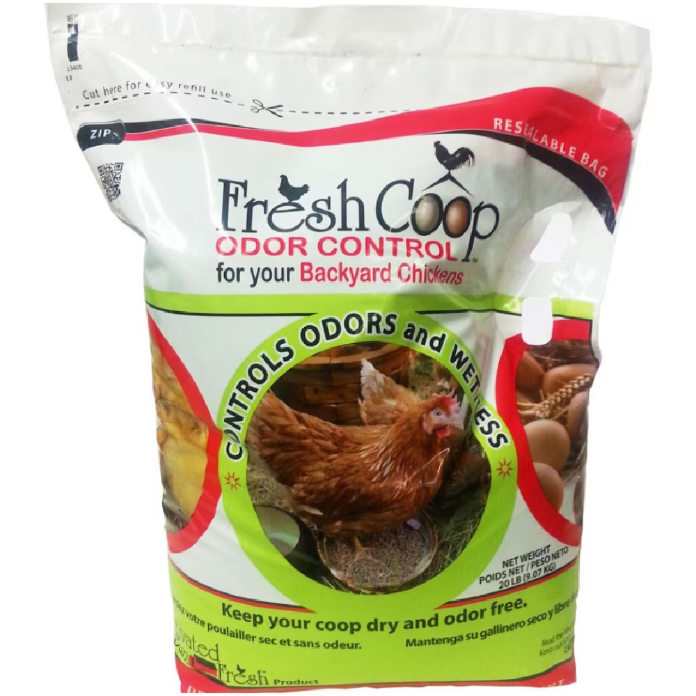 new odor Fresh COOP Odor Control Backyard Chickens 20lb Bag hen