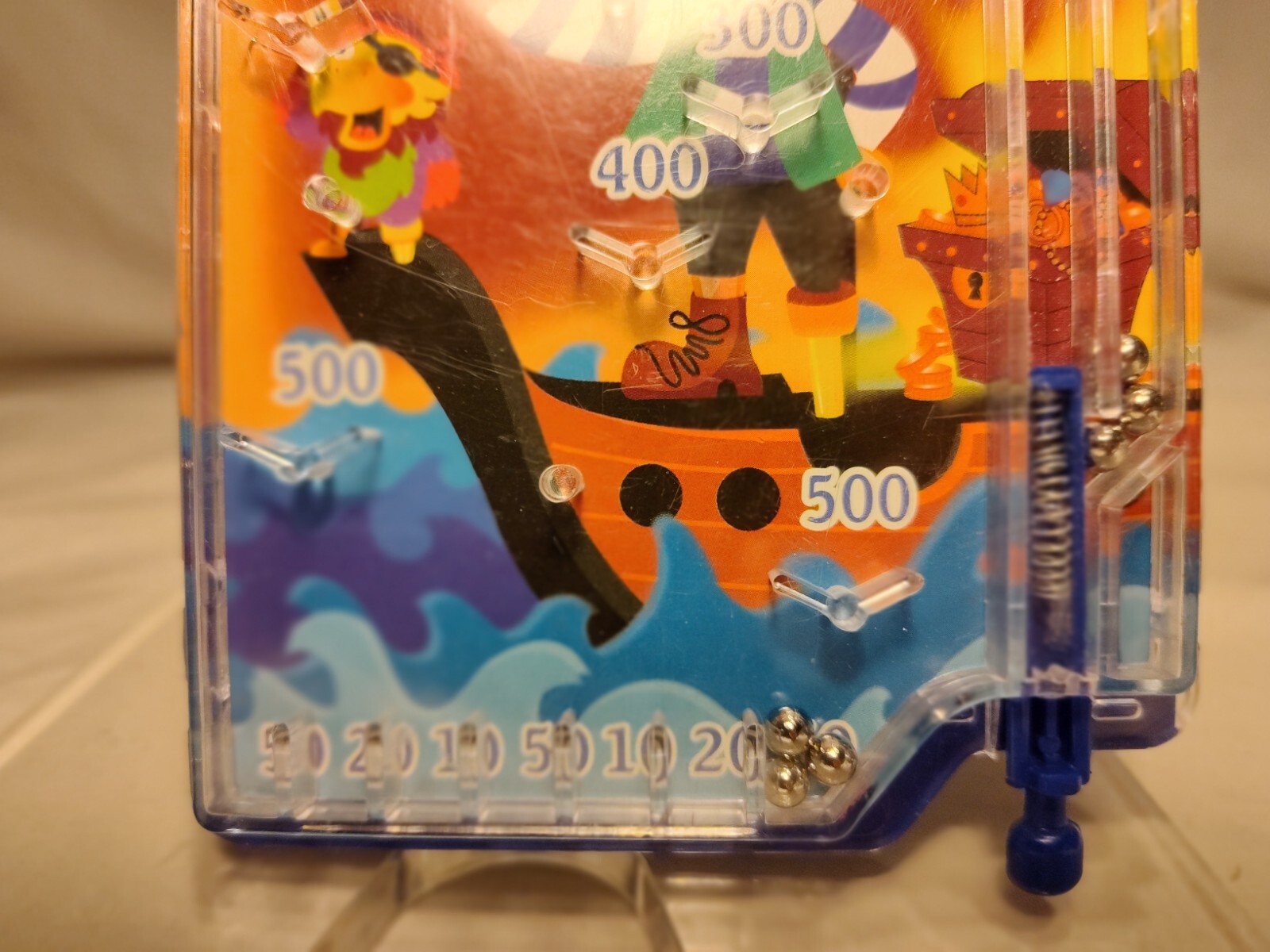 Tabletop Pirate Pinball Game Ship Treasures
