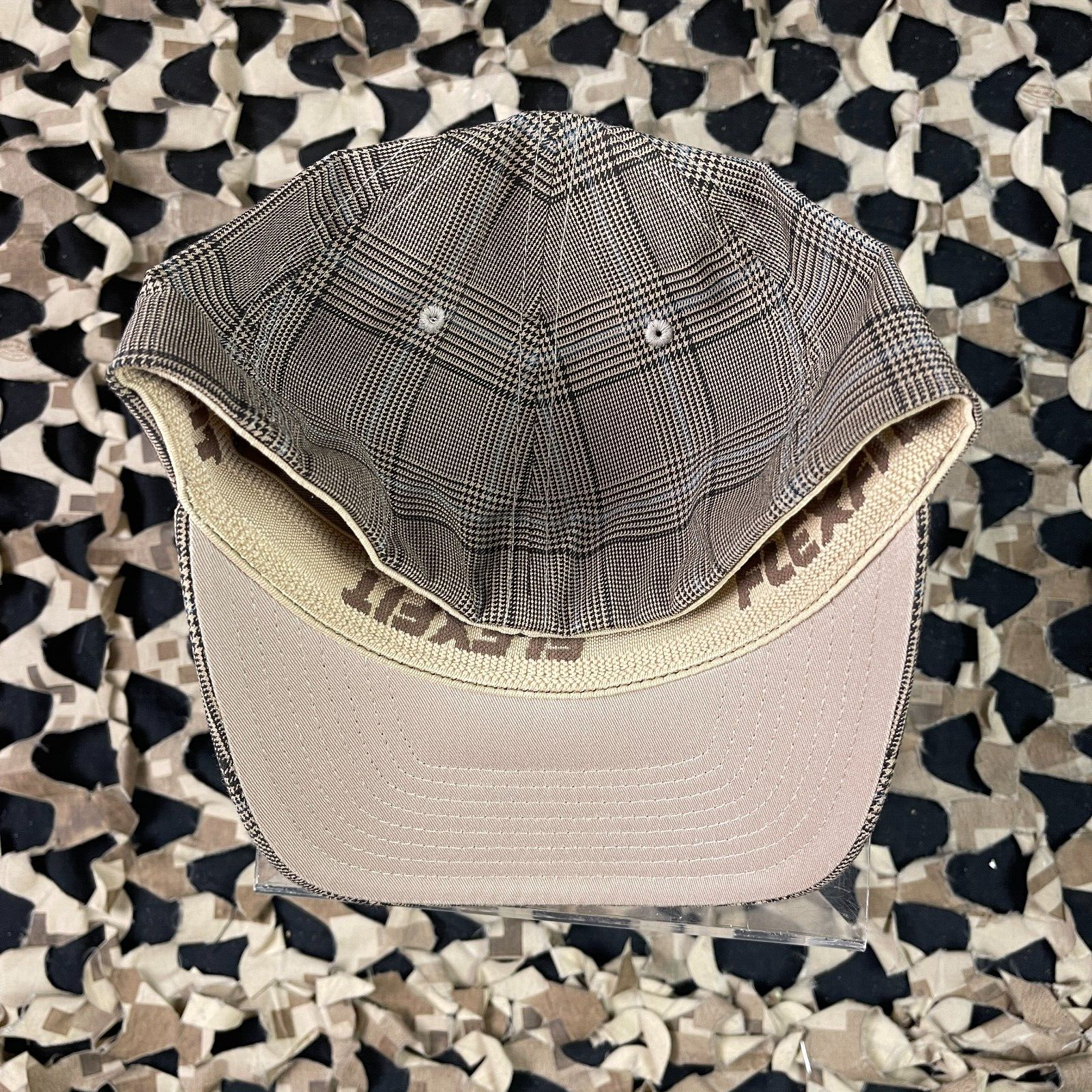 NEW Valken Hollywood FlexFit Hat - Brown/Ice Blue - Small/Medium