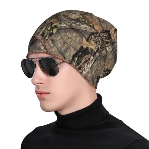 Forest Camo Hunting Camouflage Beanie Hat Slouchy Cap Warm Cancer Headwear