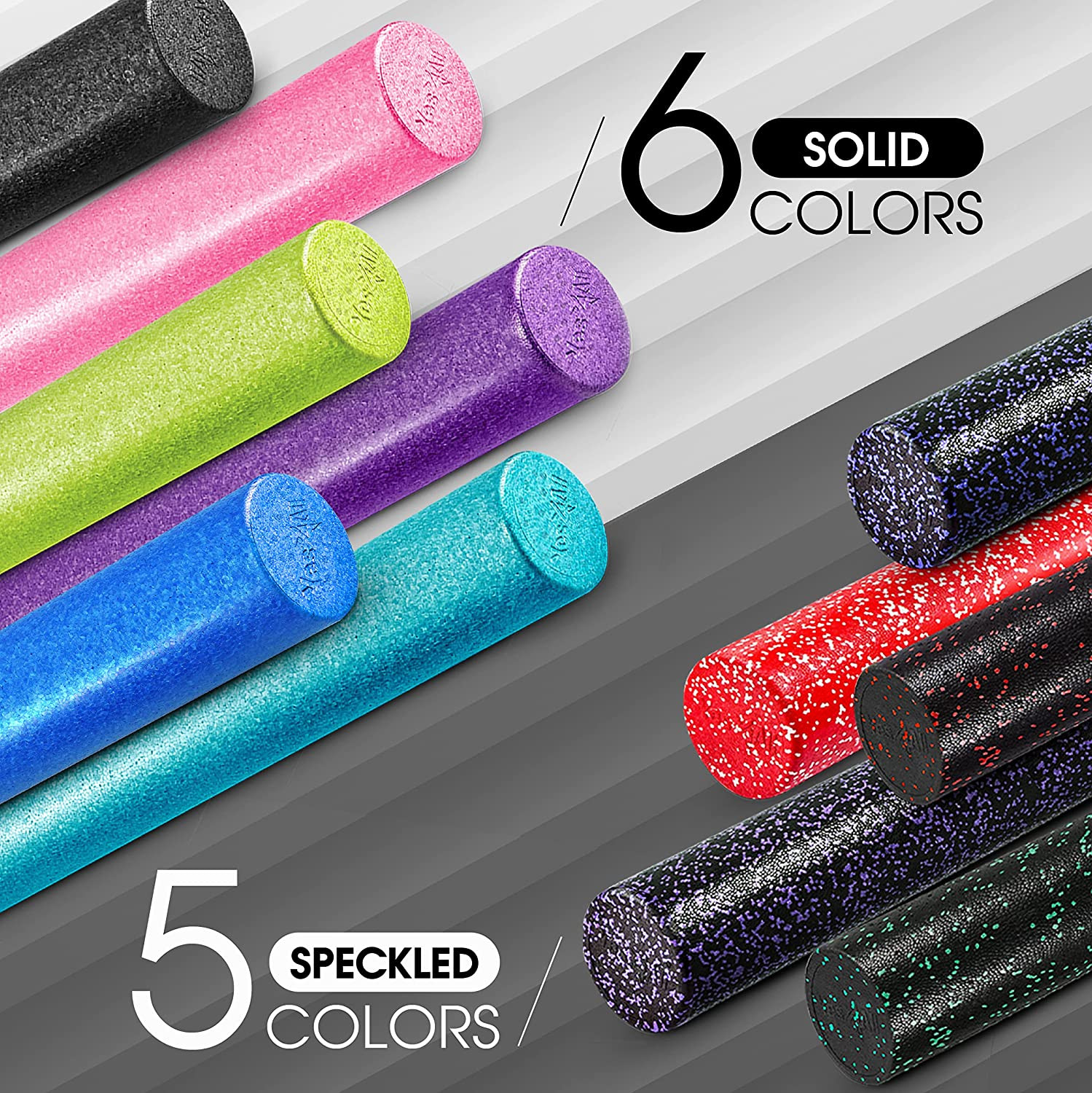 High-Density EPP round Back Roller Foam, Exercise Foam Roller for Yoga, Pilates
