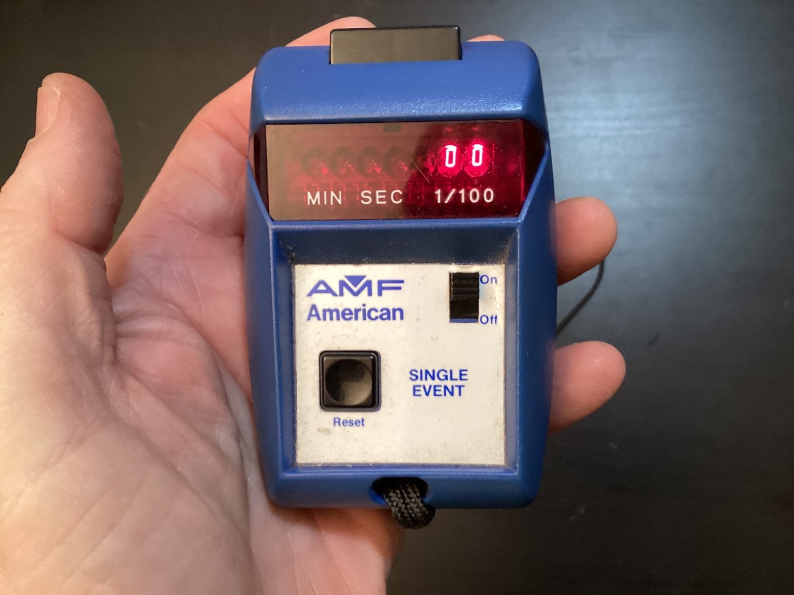 Vintage AMF American Single Event Timer Stopwatch Works