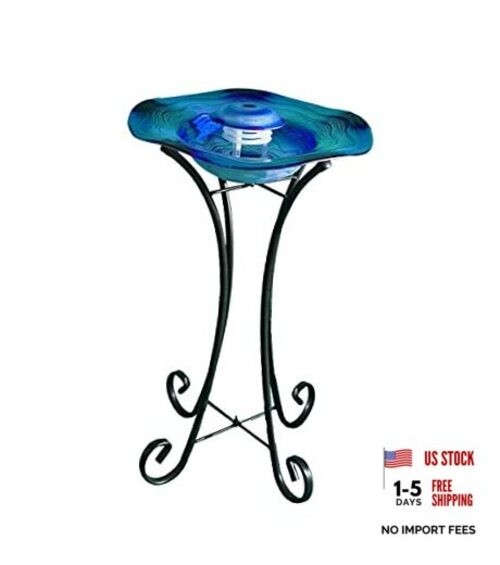 Aromatherapy Floor Mist Fountain w/Inline Control, 27 Inch Tall Blue