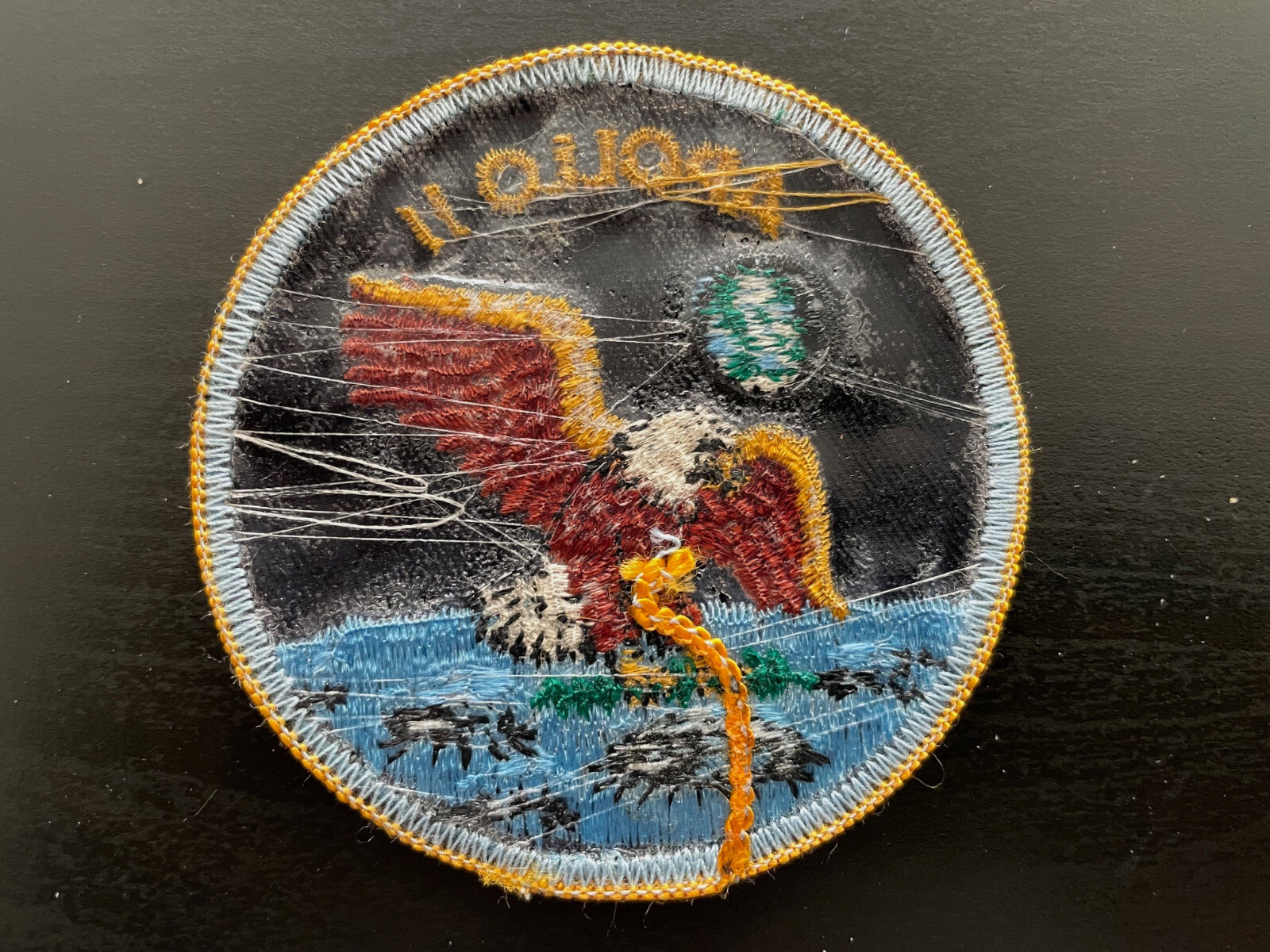 Authentic Vintage NASA Apollo II 2 Commemorative Eagle Embroidered Patch