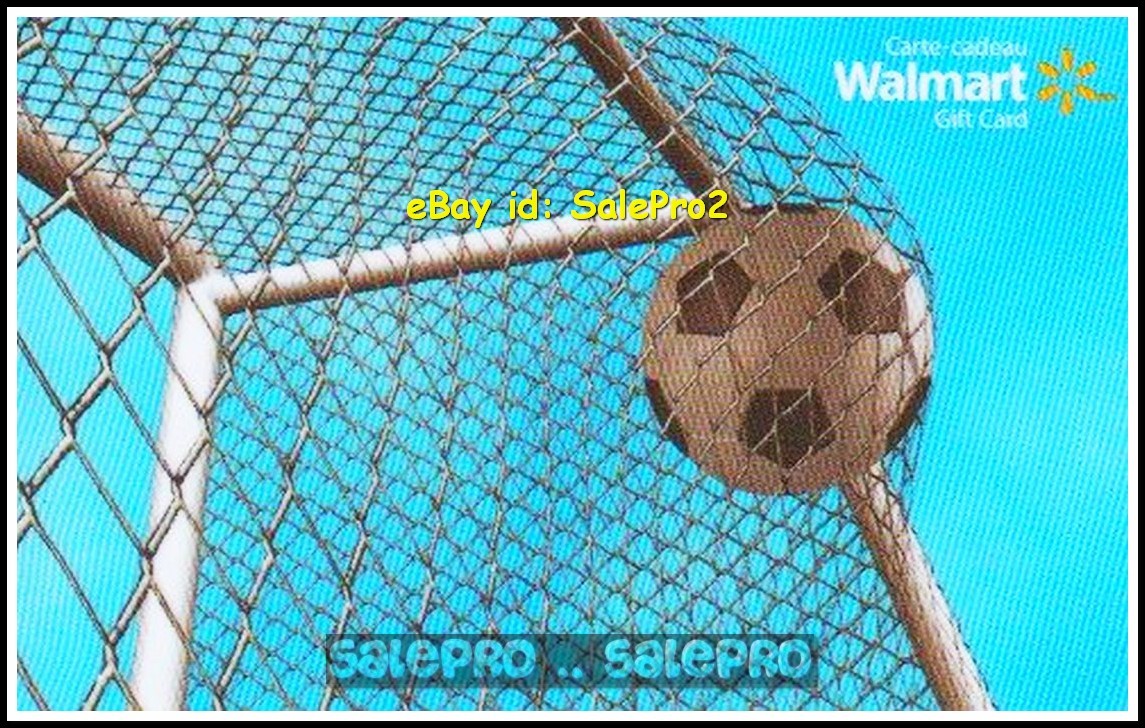 WALMART SUMMER SPORT SOCCER FOOTBALL #VL8707 ENG/FR RARE COLLECTIBLE GIFT CARD