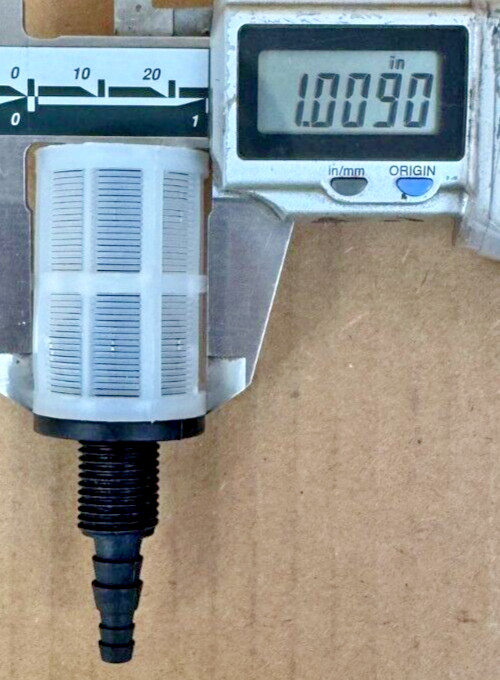 BLUE-WHITE FOOT VALVE/STRAINER PN: C-340-E