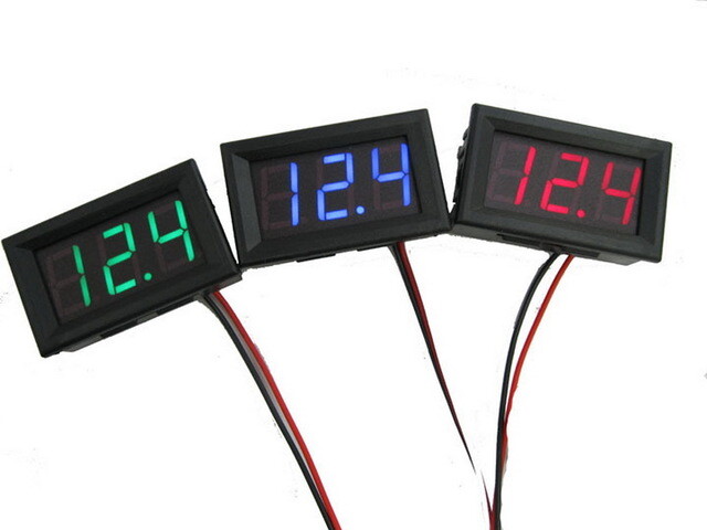 Voltage Measuring Instrument DC 0-100V LCD Digital Battery Power Indicator Rang