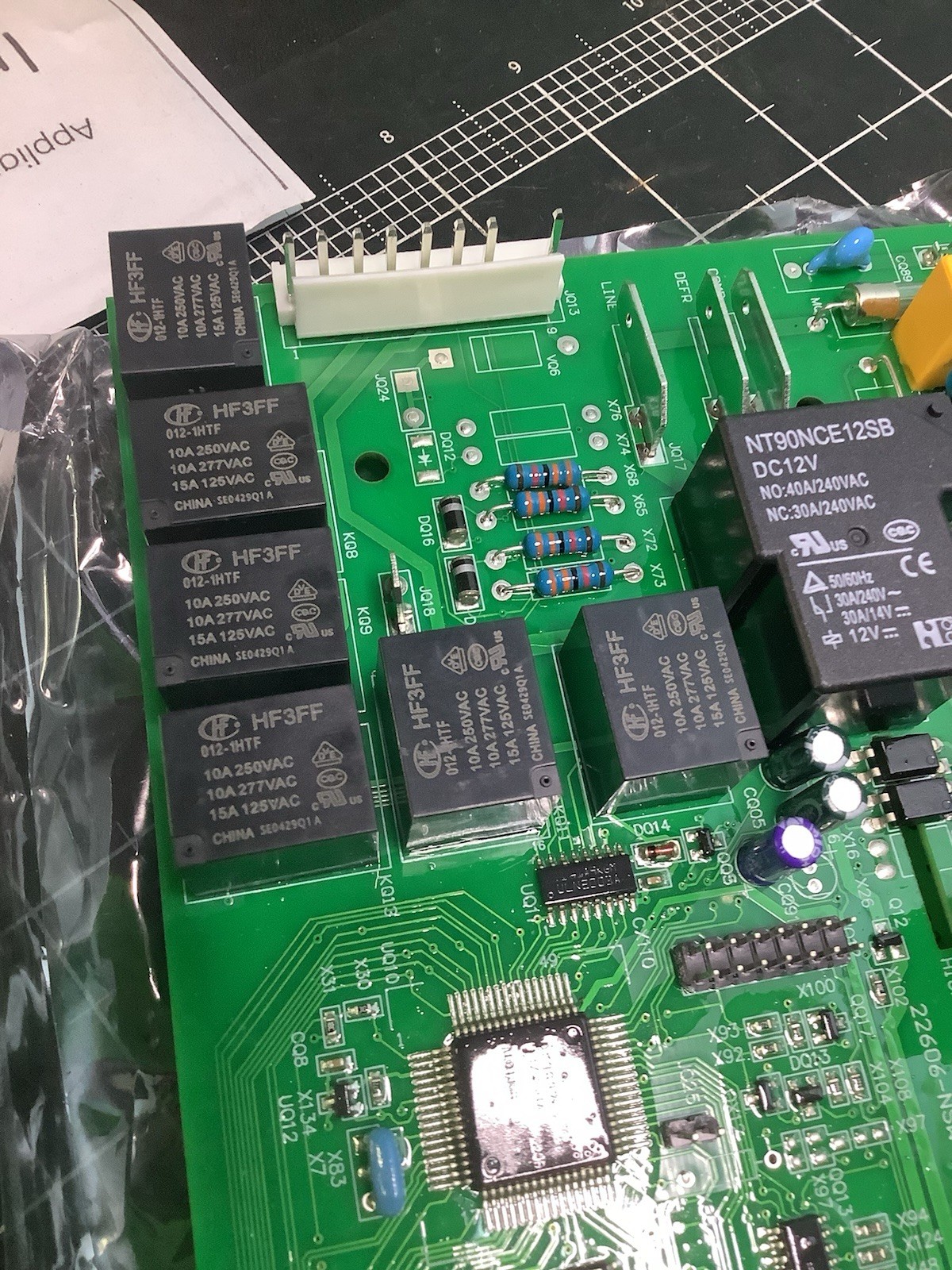 Main Board Single Evap & Speed Compressor Model 22606-NSW. REV A