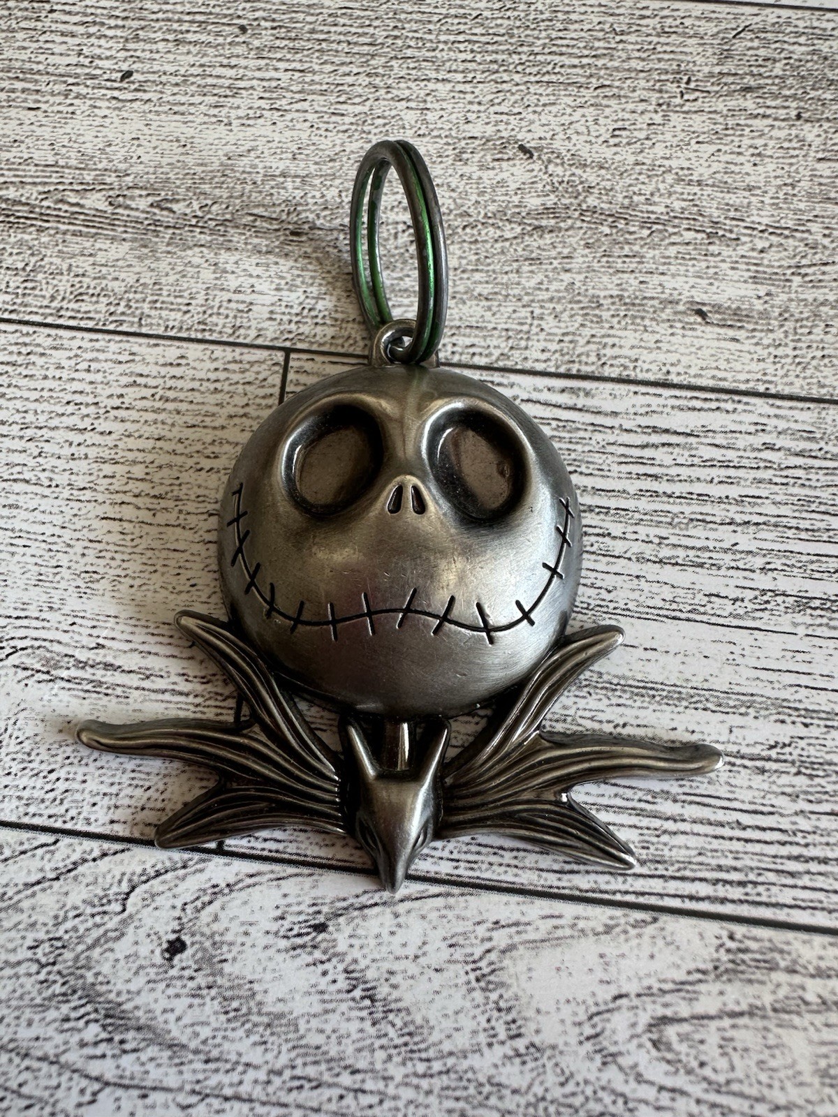 Disney The Nightmare Before Christmas Jack Head Pewter Keychain