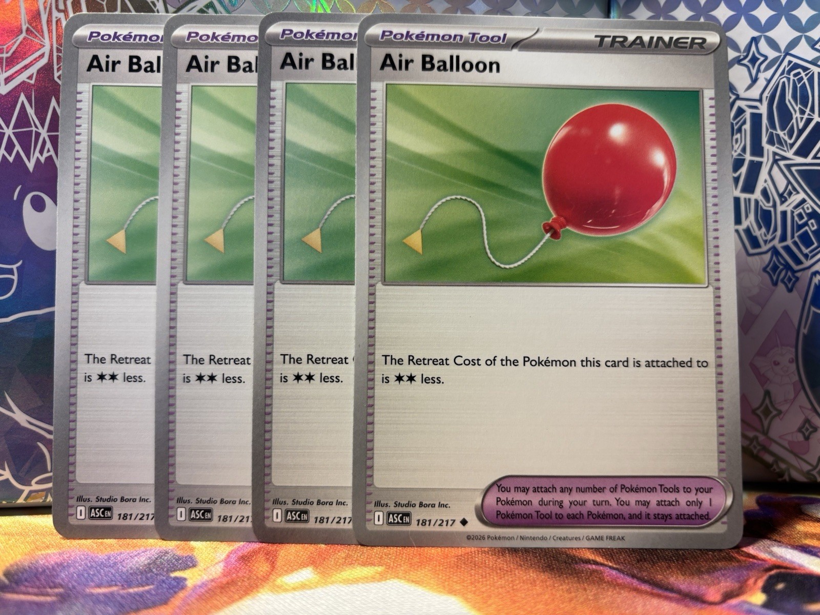 4x Air Balloon (Playset) - 181/217 - NM Condition - Non-Foil