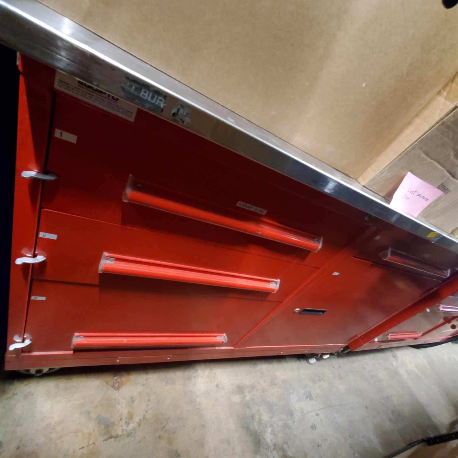 Equipto 5 Drawer Custom-Designed Red Modular Cabinet (13)