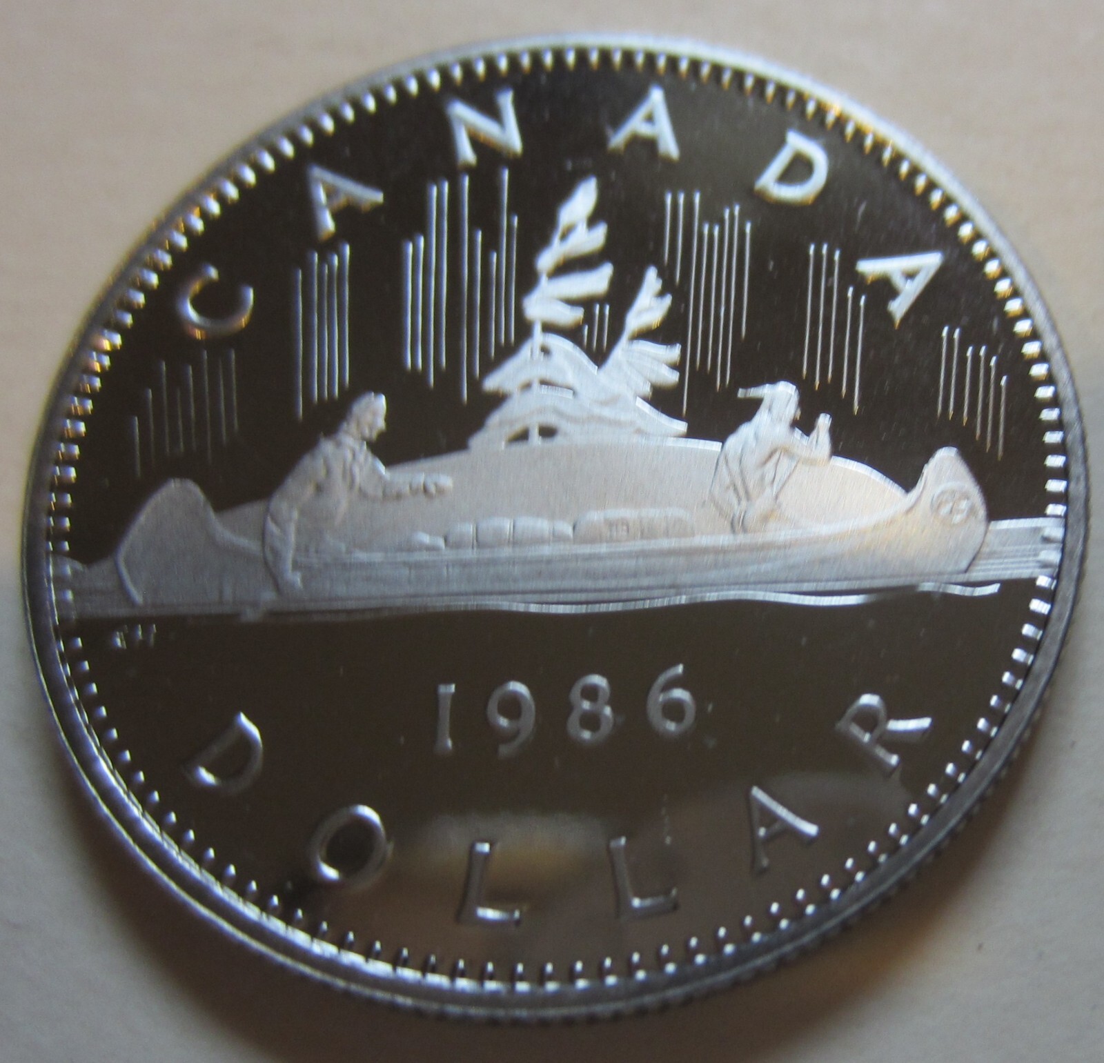 1986 Canada PROOF Nickel One Dollar Coin UNC $1