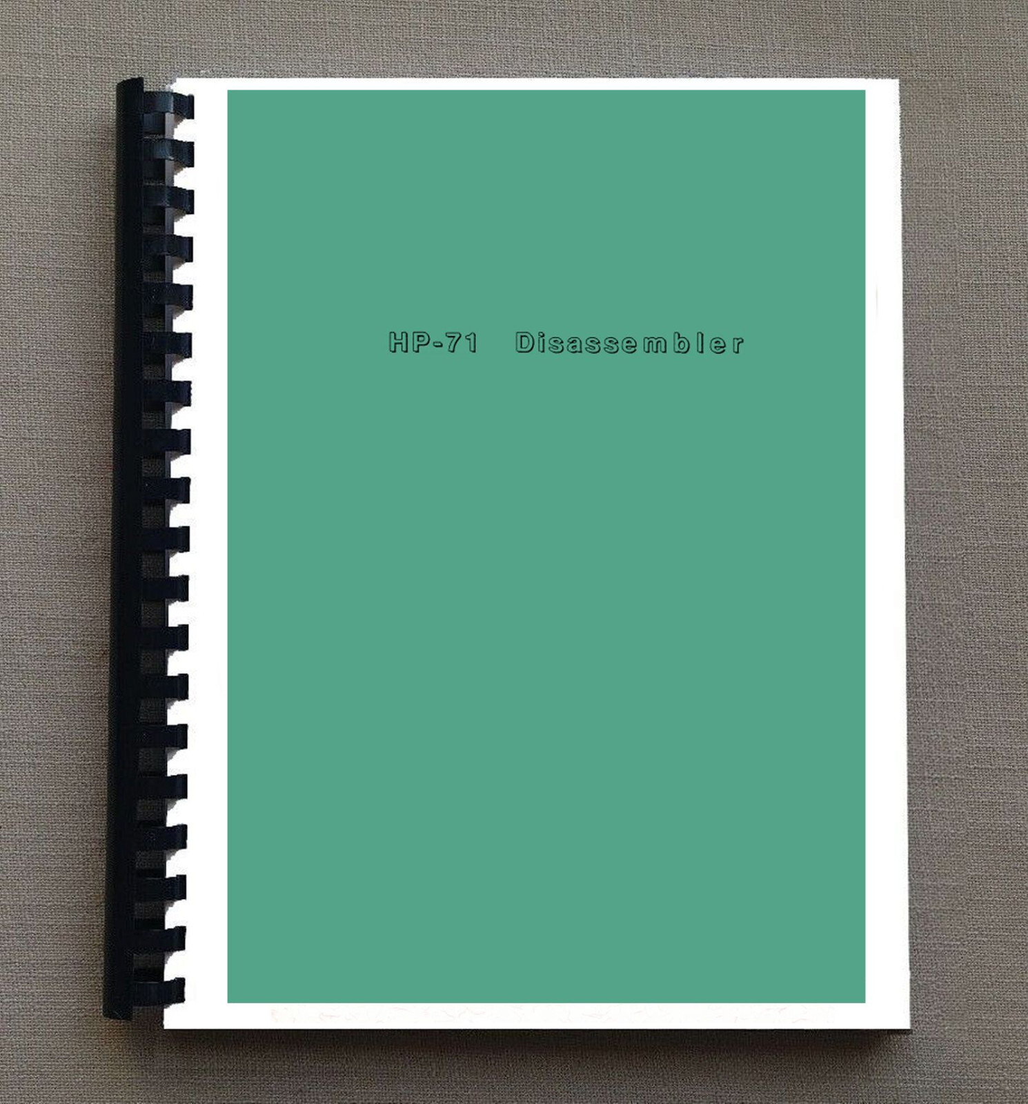 Hewlett Packard HP 71B Disassembler