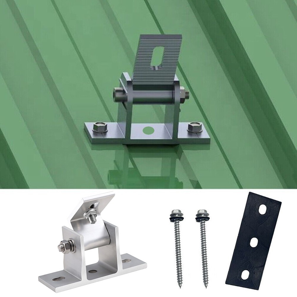 Solar Panel Rotatable Elevation With Angle-Bracket Roof Mounting Attachment -new