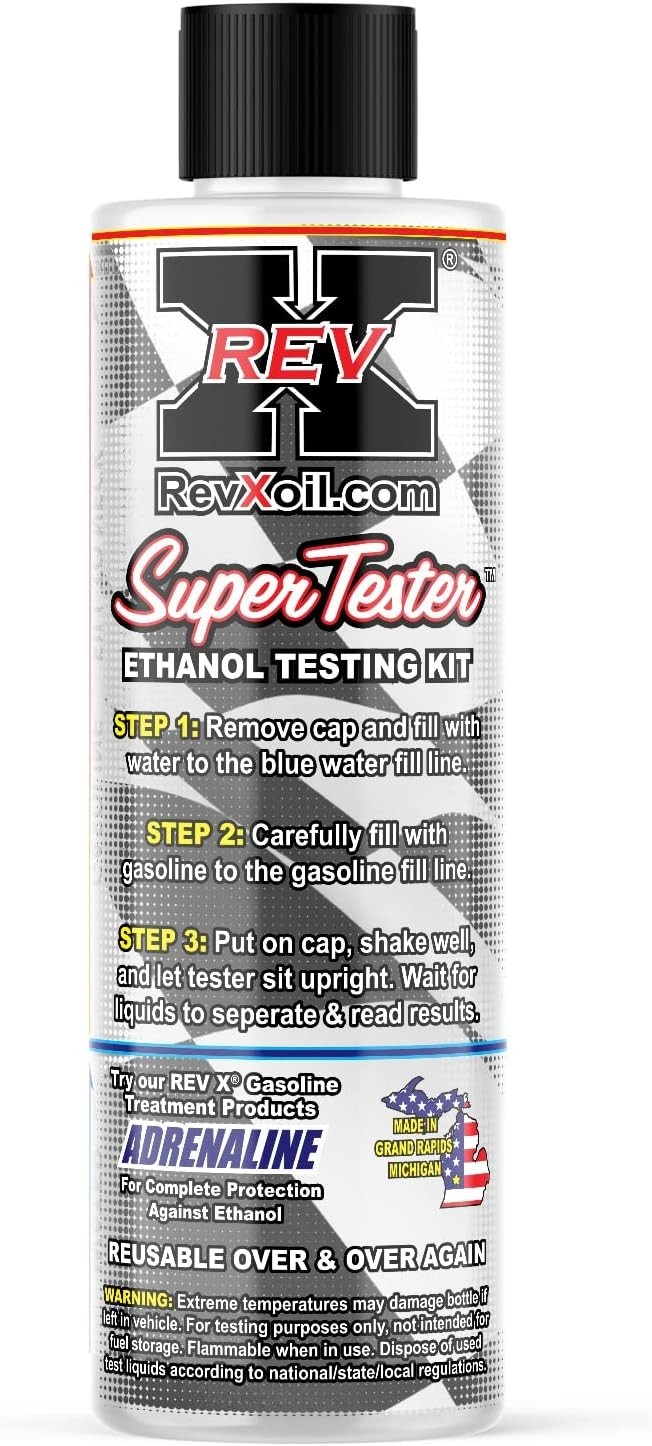 Reusable Gasoline Ethanol Testing Kit - Accurate Level Readings E10 to E90