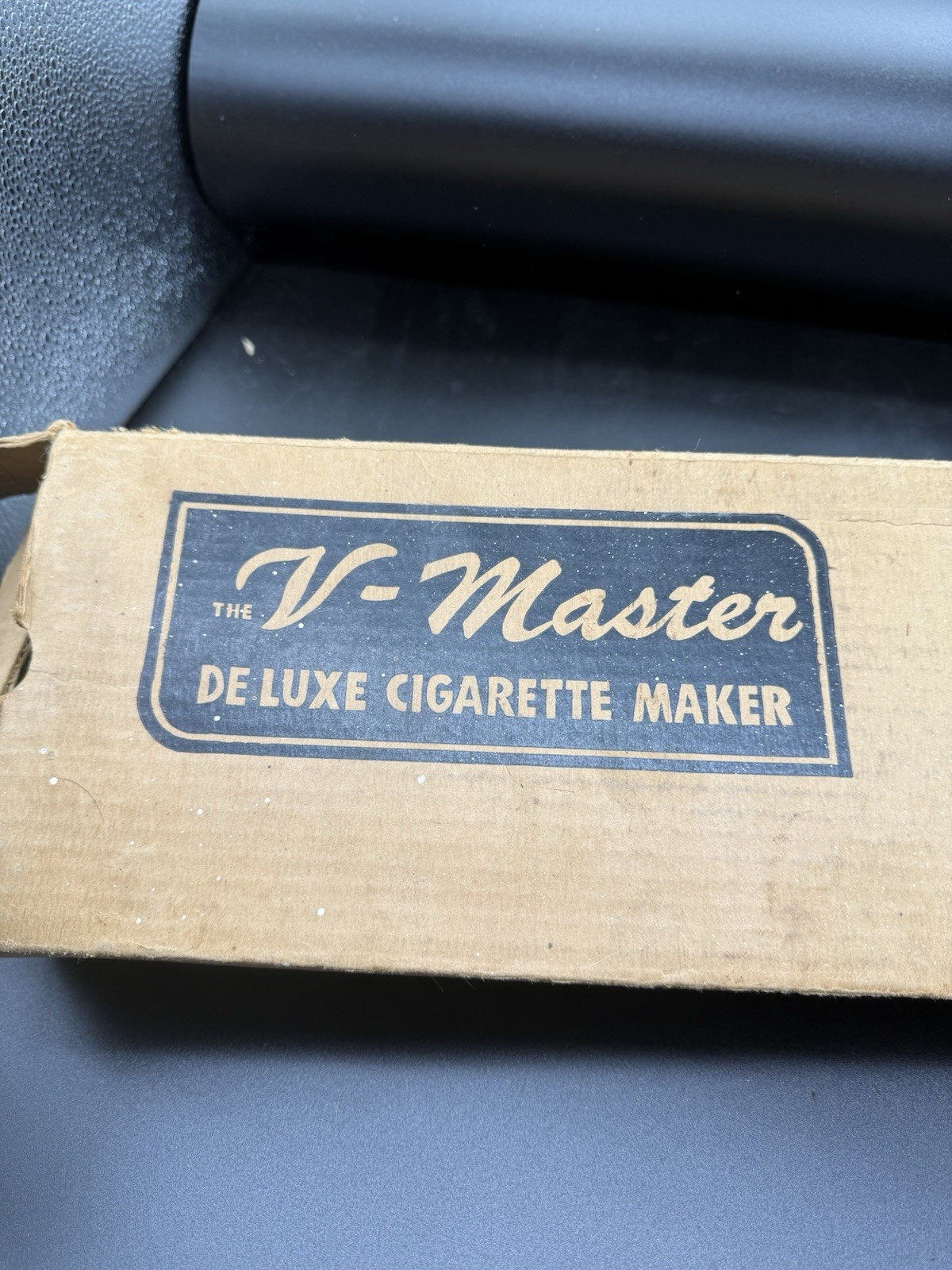 Vintage V-Master Deluxe Cigarette Maker Rolling Machine, Cigarette Papers & Box