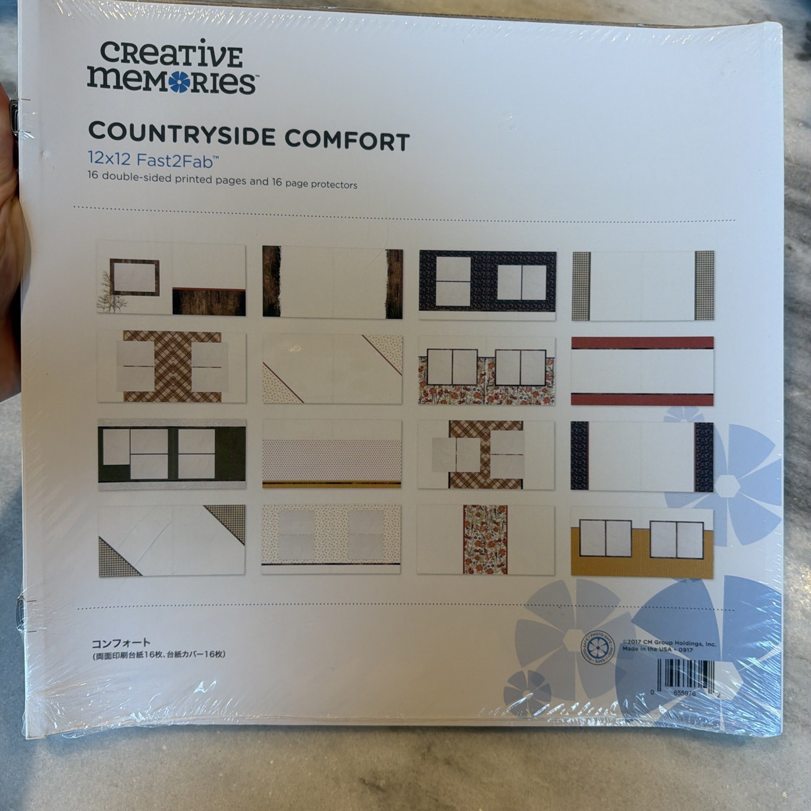 Creative Memories COUNTRYSIDE COMFORT 12x12 Fast2Fab Refill Pgs & Pg Protectors