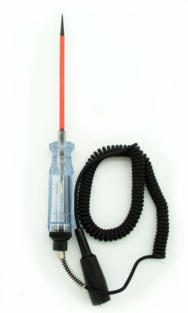 12V Circuit Tester, Extended Reach Recoil Cable