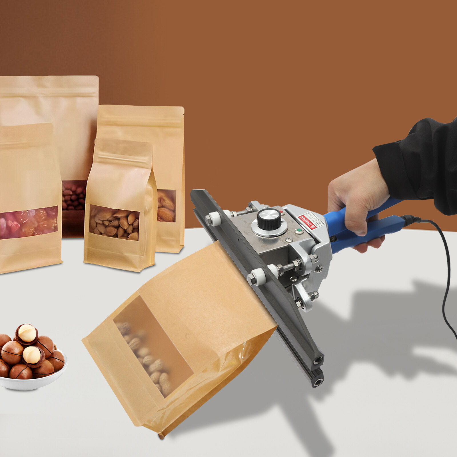Portable Handheld Heat Sealing Machine for Bags - 12" Compact Design