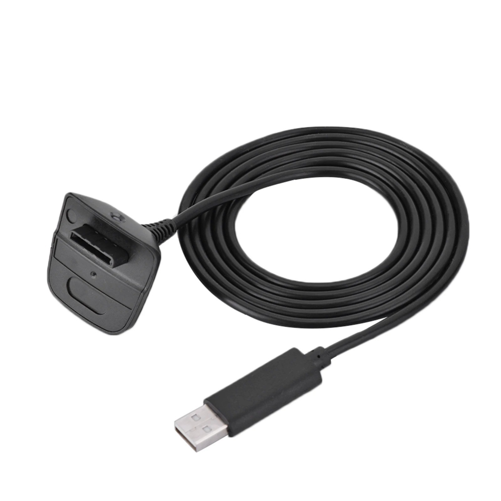 For Xbox 360 Black Wireless Controller USB Charging Cable Replacement Charger