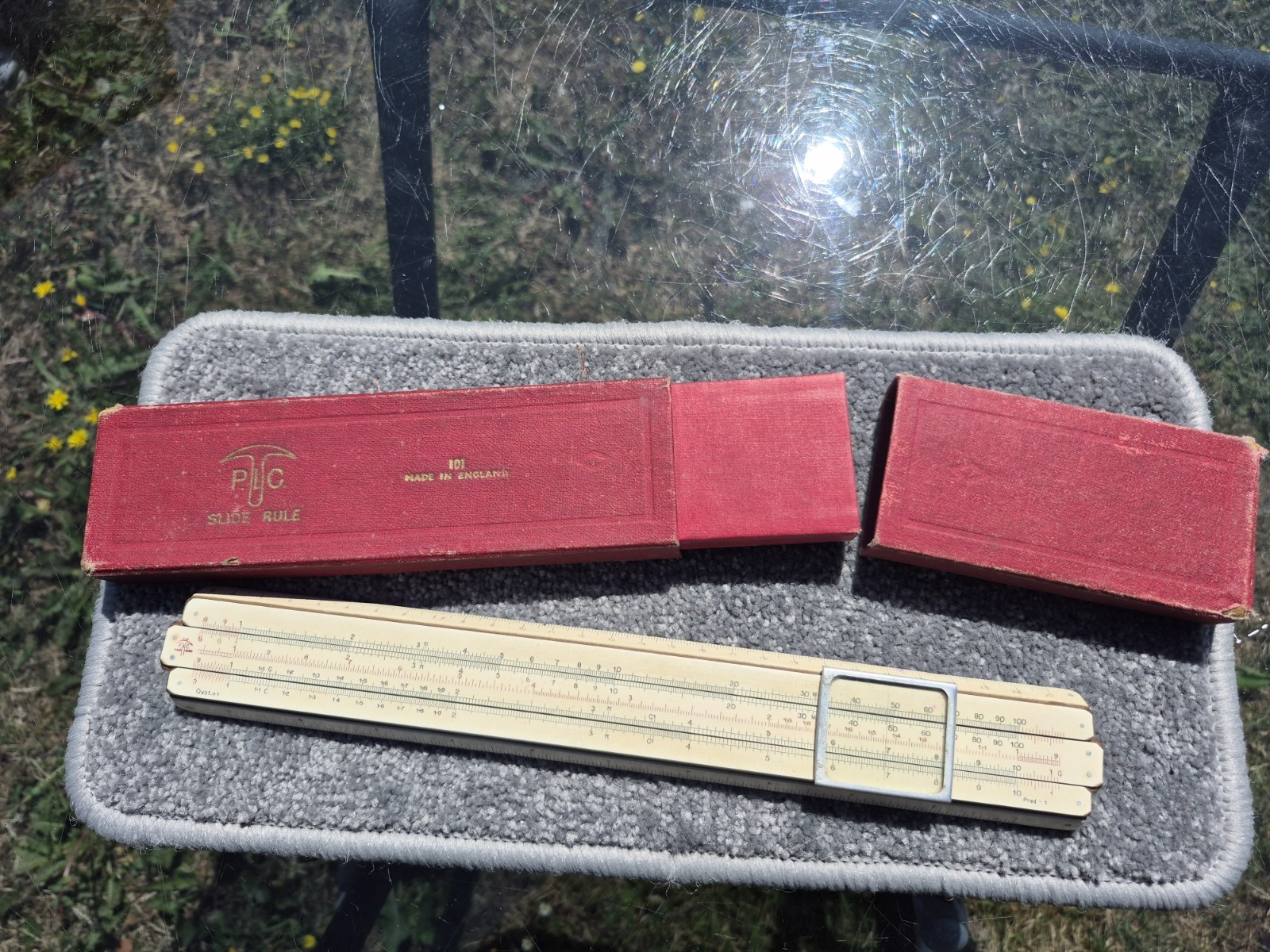 Vintage A.G. Thornton PIC 101 Slide Rule Made In England with Case VGC