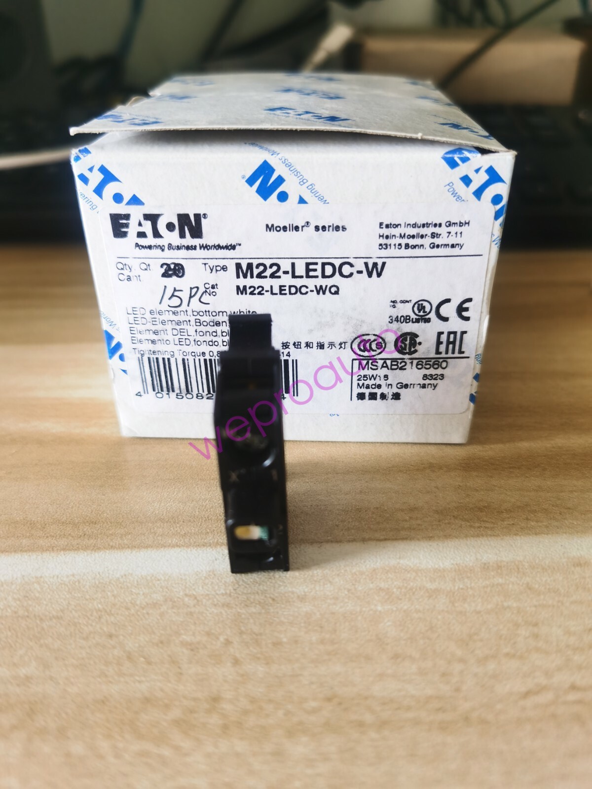 1PC New Eaton Moeller M22-LEDC-W M22-LEDC-WQ Lamp White Brand