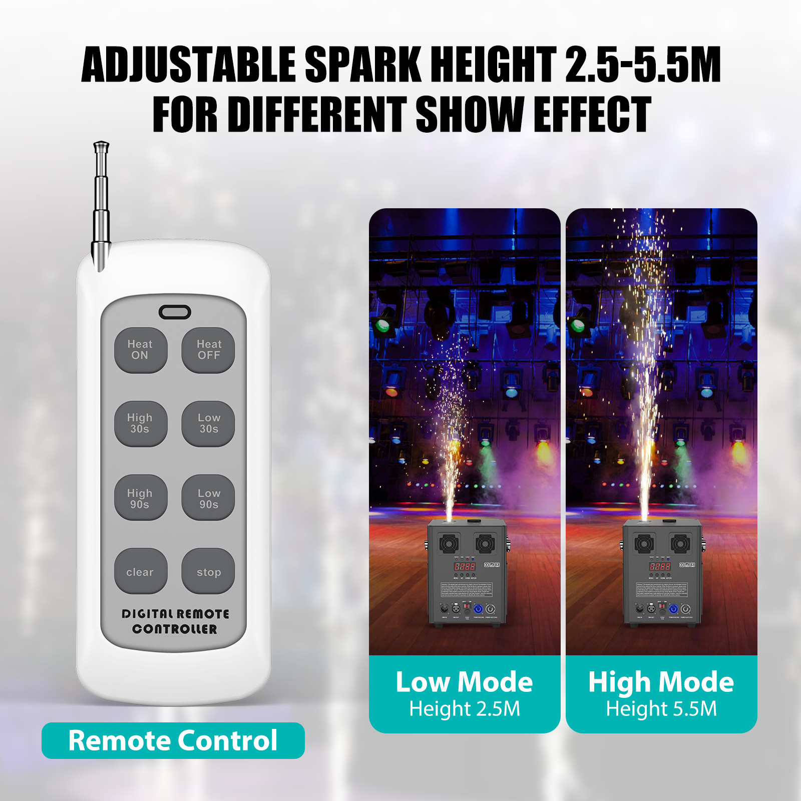 700W Cold Spark Firework Machine DMX512 Special Stage Effect Show Events Disco