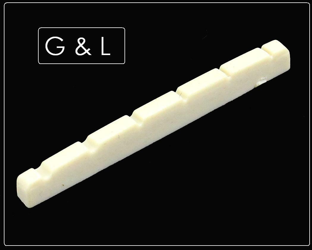 MusicianAtHeart SLOTTED BONE NUT for G & L Electric Guitars REAL BONE USA SHIP