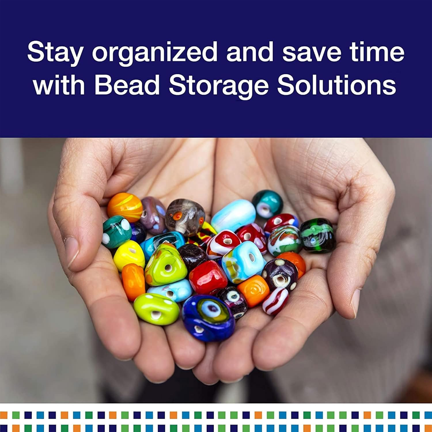 Elizabeth Ward 82 Piece Stackable Bead Storage Containers with Lid for Art Supp