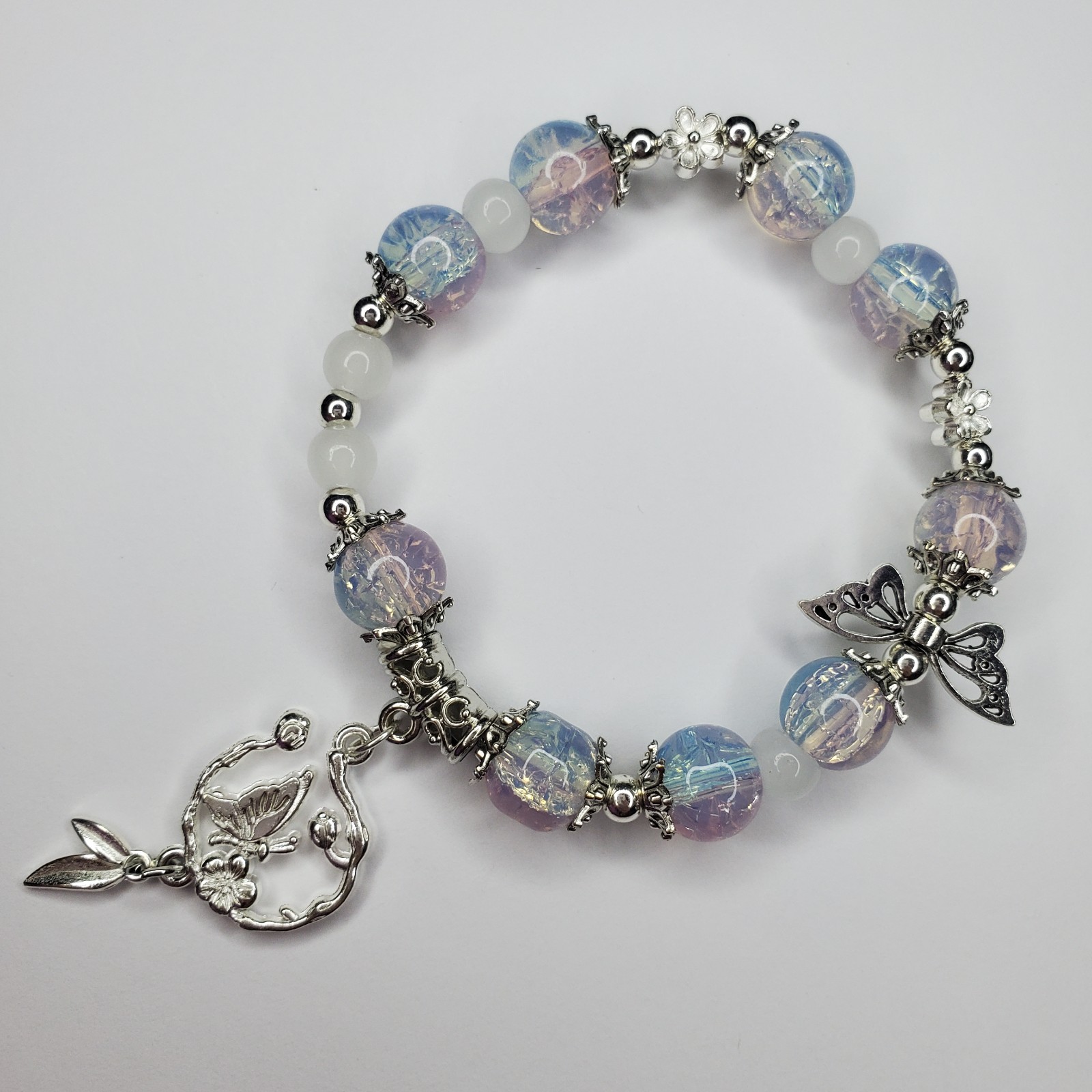 Hand crafted artisan unique gemstone bracelet