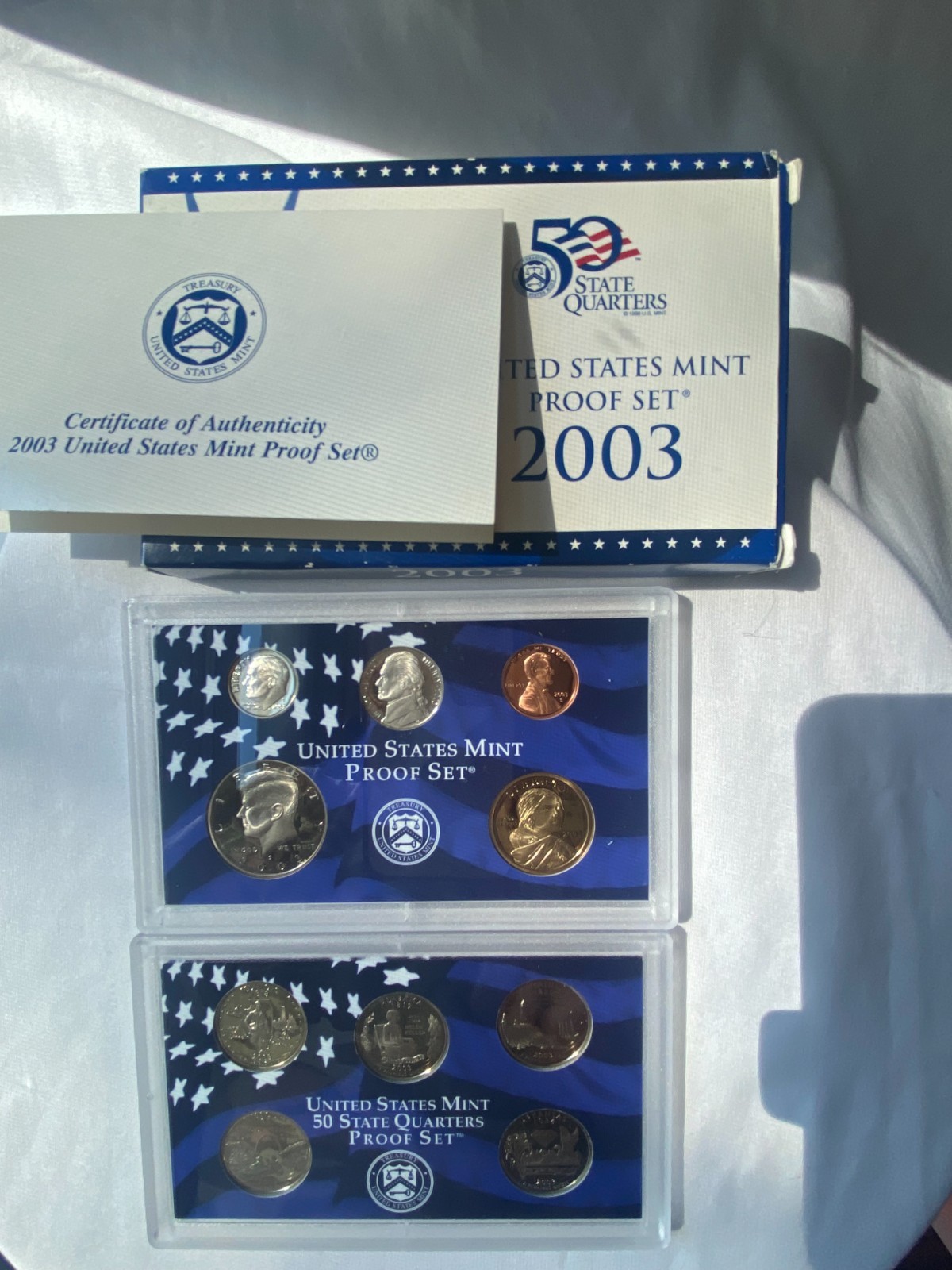 2003-S United States Mint Clad Proof Set in original government pkg & CoA