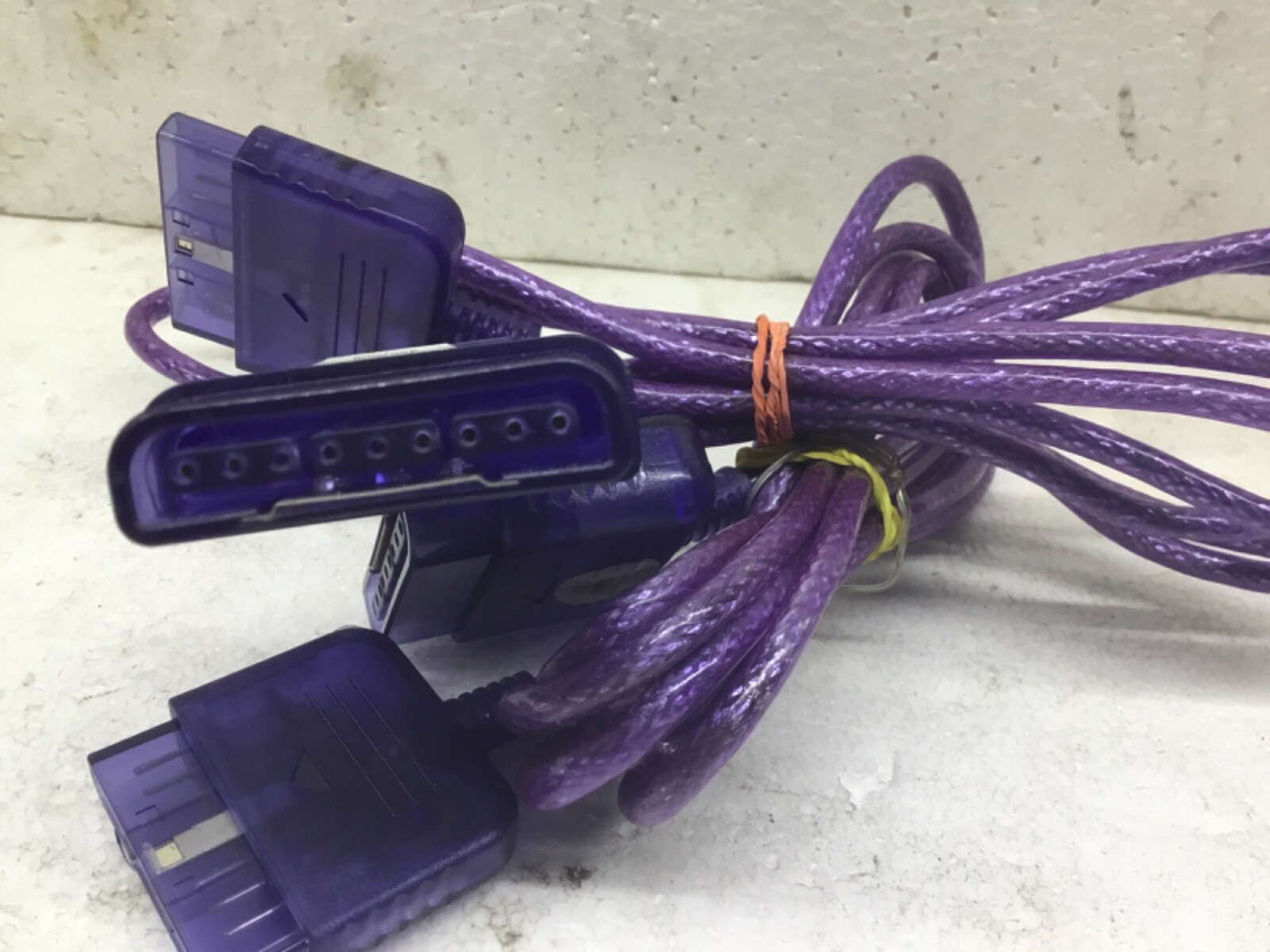 x2 violet one ps1 playstation game controller extension 6ft plug cable braided
