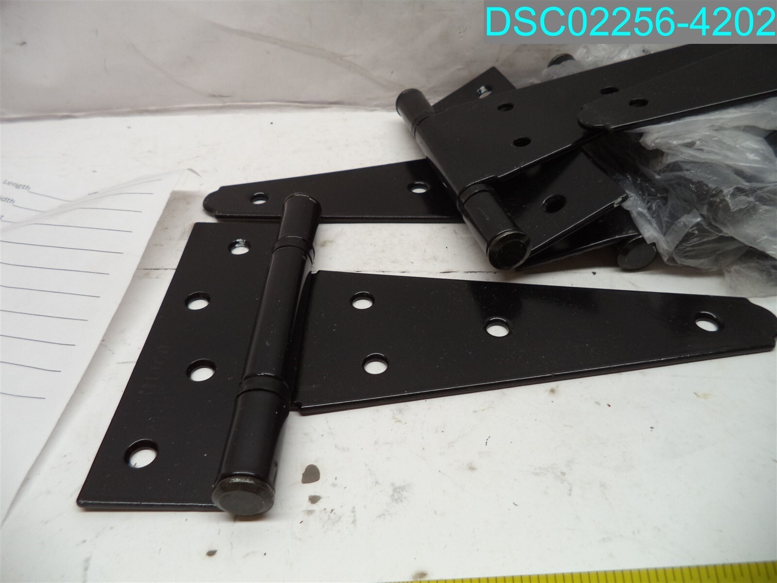 QTY=11: MIDCO T-Hinges Black 7-1/2" L X 4-1/2" W