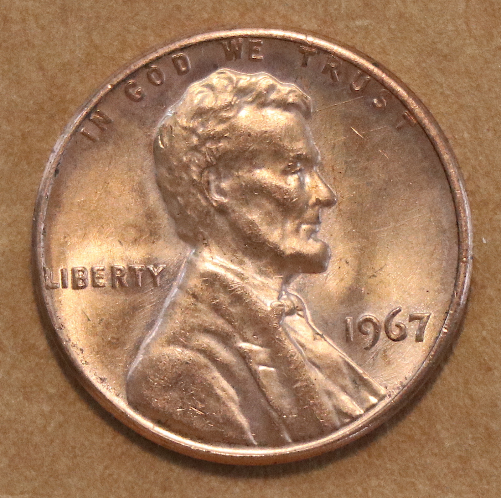 1967 Lincoln Memorial cent BU