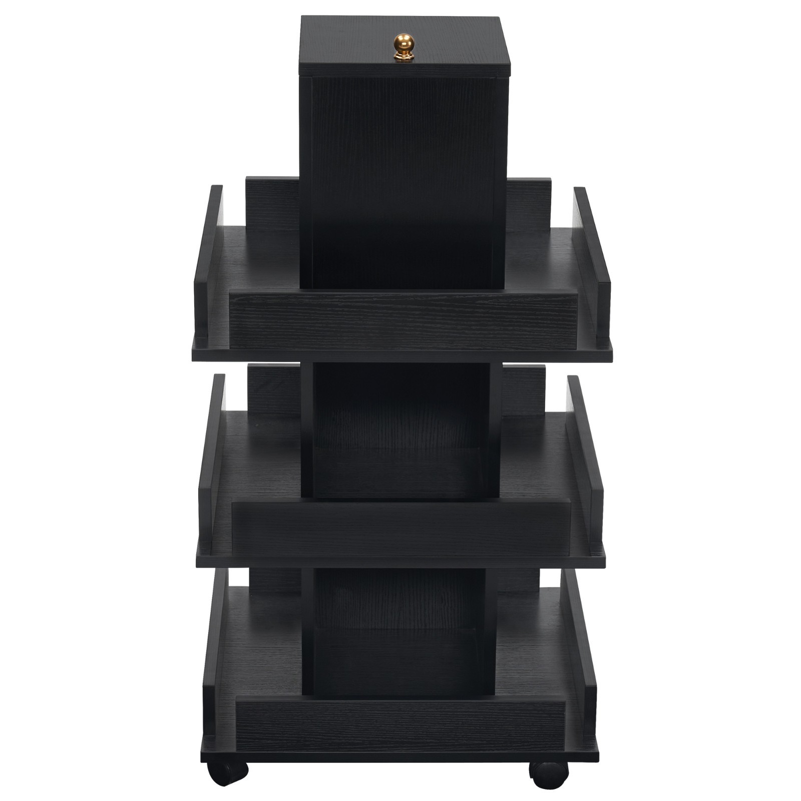 Multi-functional Salon Trolley with Wheels, 3-Tier Tool Storage Equipment
