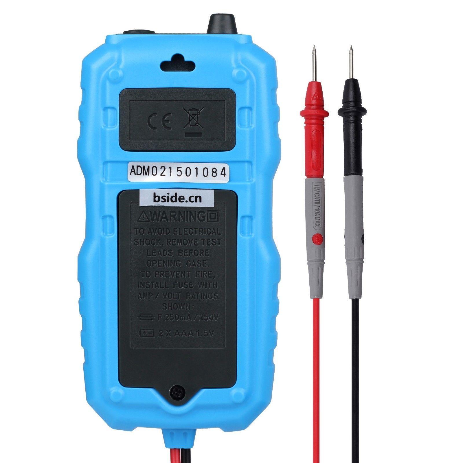 2 units Aidetek ADM04 auto range MINI pocket digital multimeter with Test Lead