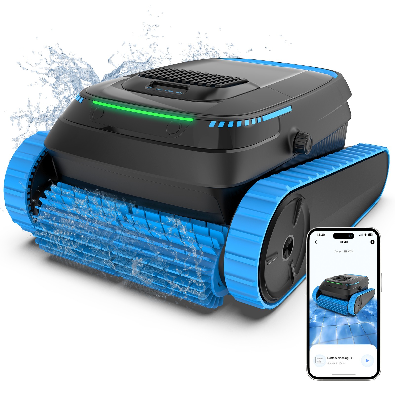 AIRROBO CP40 Automatic Robotic Pool Cleaner Robot Vacuum for inground pools APP