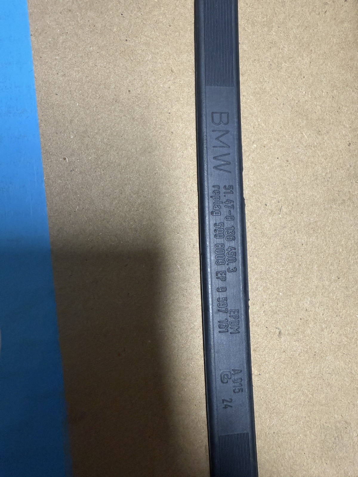 BMW Black Rubber Band Clamp Tension Strap Pull Cord 51478136450 OEM