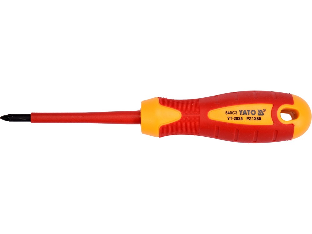 Yato Screwdriver VDE Pozidriv 1000V PZ1 X 80mm YT-2825