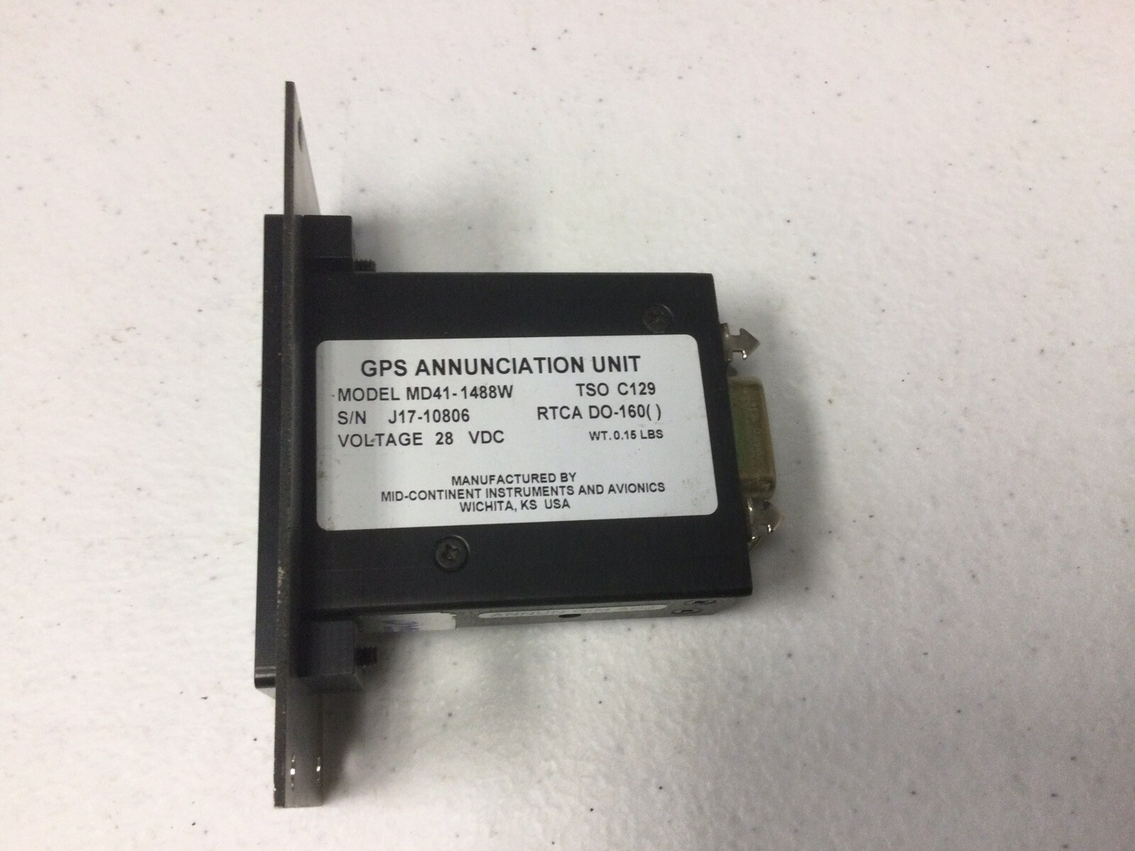 MD41-1488W - GPS Annunciation Unit - Working As Removed