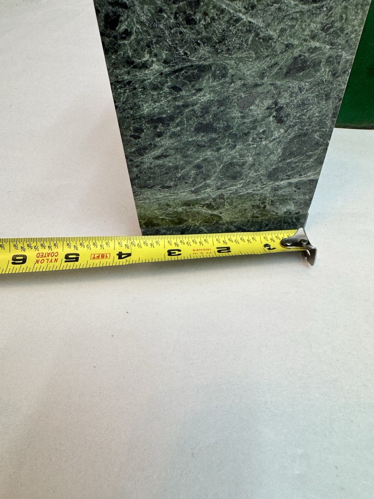 Old Globe Green Marble Book Ends