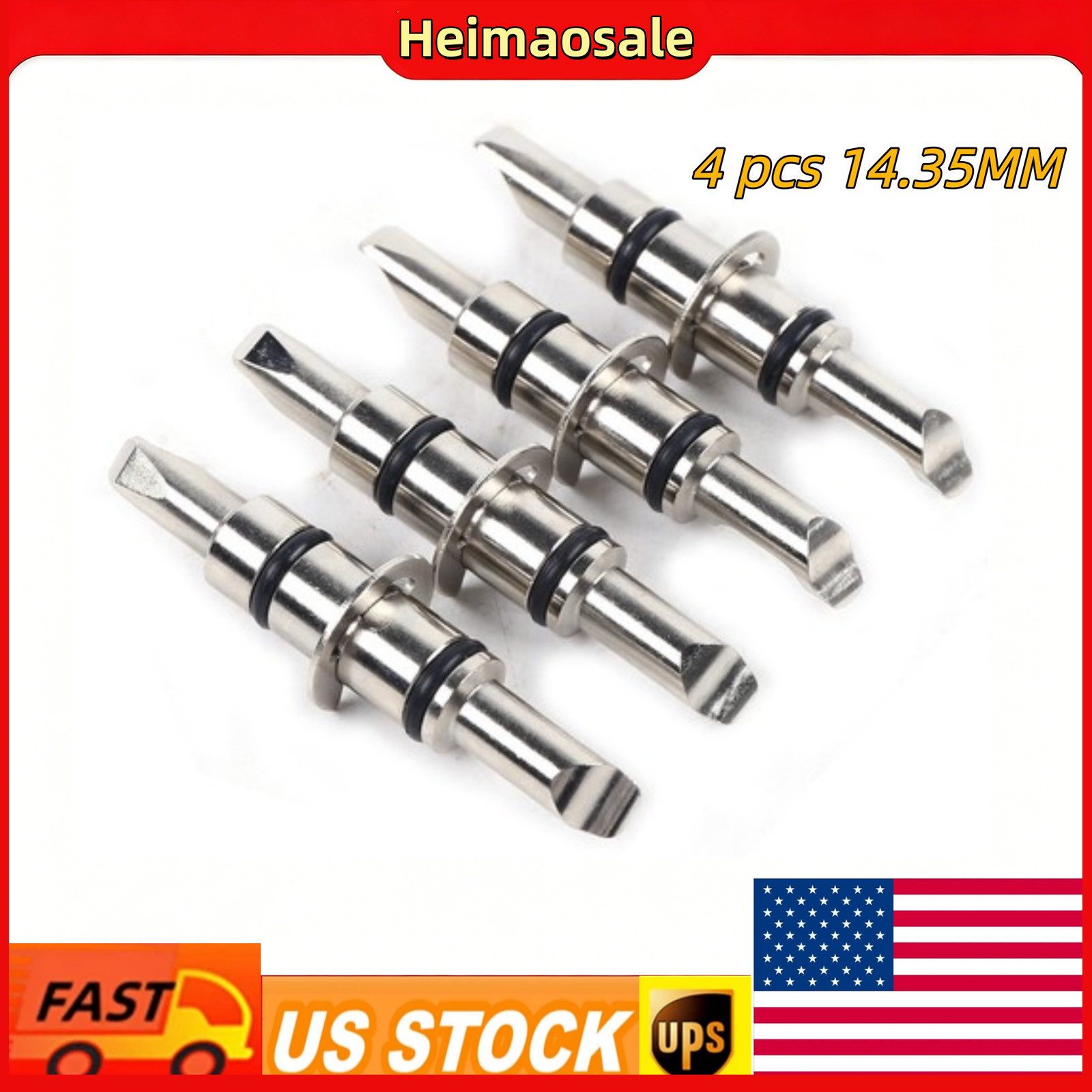 4 pcs 14.35MM Diameter Wheel V3D Alignment System Clamp Reversible Rim Claw Kit