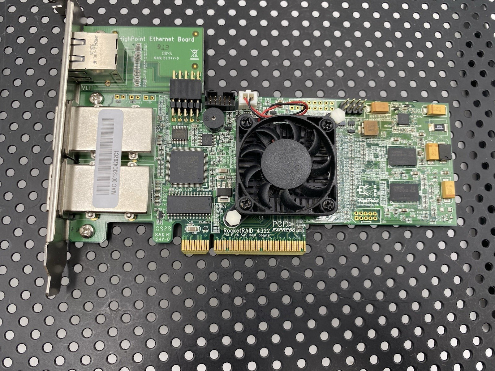 HIGHPOINT ROCKETRAID 4322 EXTERNAL 8-CH PCI-E x8 SAS RAID CONTROLLER
