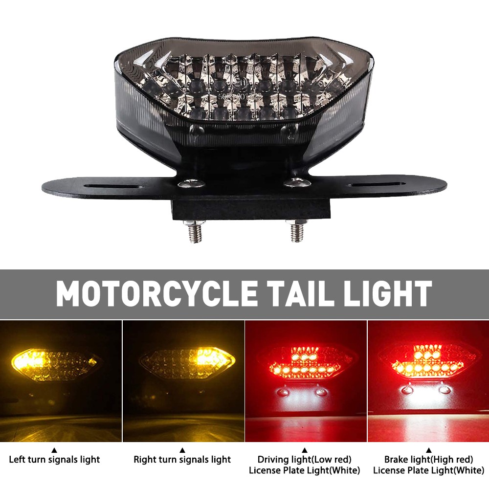 For Honda Shadow Spirit VT 1100 750 Motorcycle LED Turn Signals Brake Tail Light