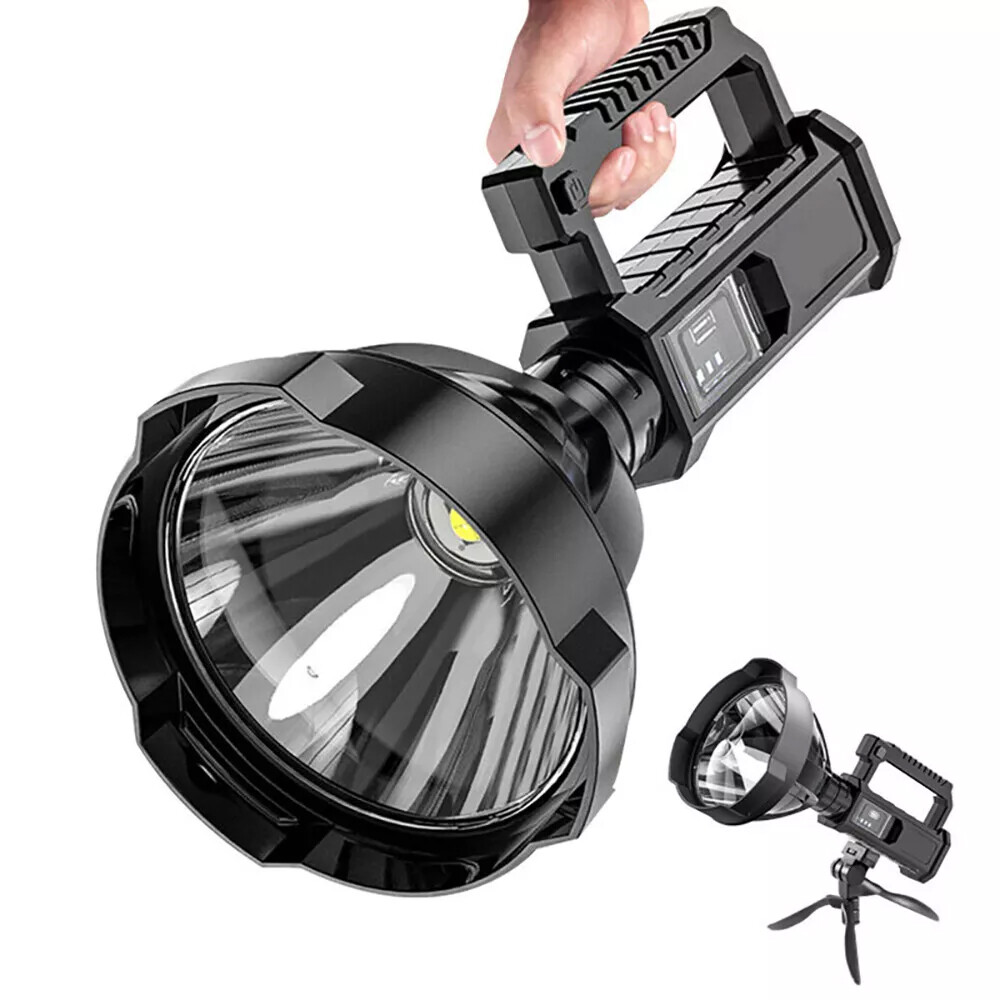 Spotlight 9000000 Lumens Handheld Hunting Flashlight Led Spot light Rechargeable