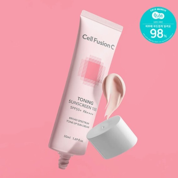 Cell Fusion C Toning Sunscreen 100 SPF50+ PA++++ 50ml UV Sun Block Sun Cream NEW