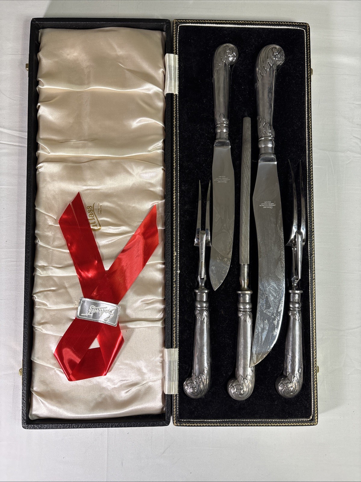 Vintage Cutlass Leppington 5 Piece Craving Set Sheffield England & Original Case