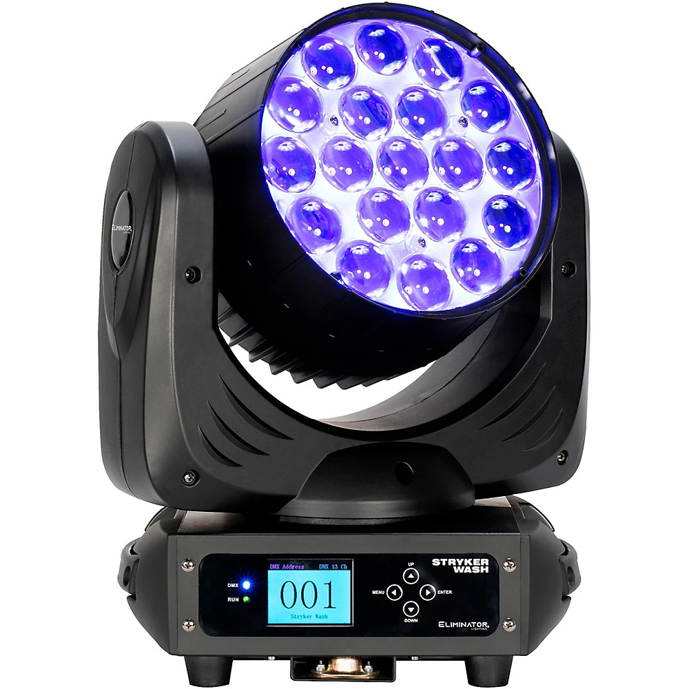 Eliminator Lighting LED Moving Head Stryker Wash Black Refurbished