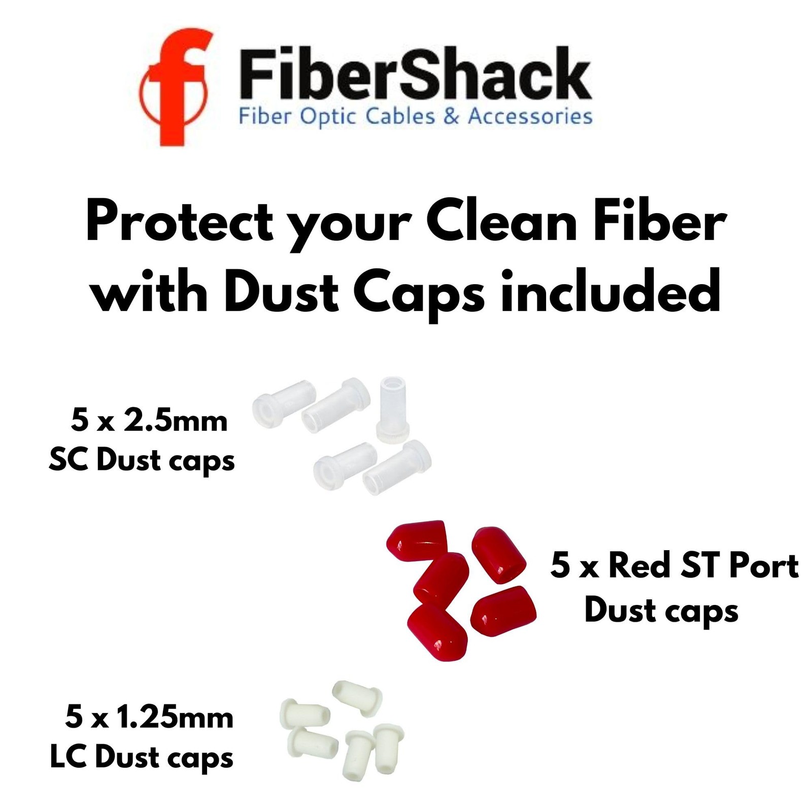 Fibershack fiber optic cleaning box 1.25/2.5mm